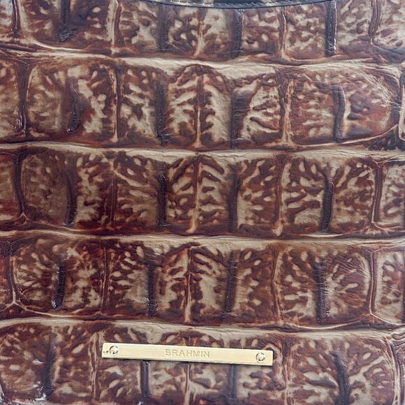 Brahmin Jody Espresso Orinoco Slim Leather Purse - Picture 4 of 9